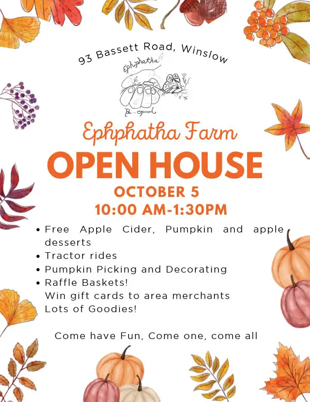 Open House flyer, Ephphatha Farm, 2024